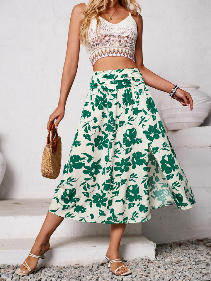 Floral Midi Skirt - Multi colors