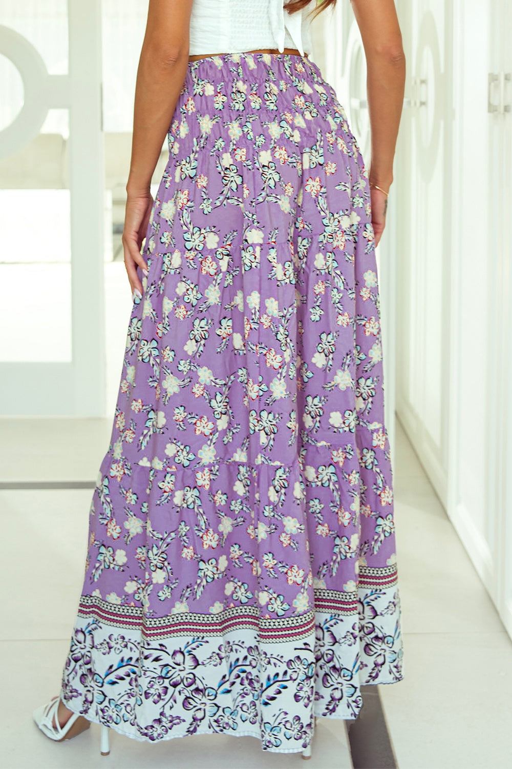 Relaxed Floral Maxi Skirt | Boho Outfits