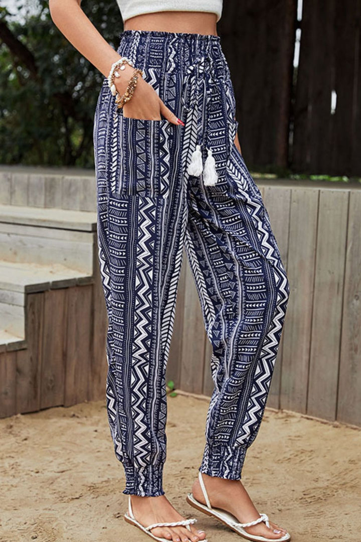 Geometric Boho Pants - High Rise