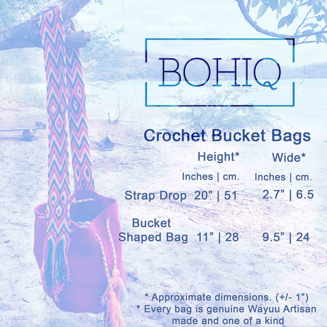 Brown Wayuu Crochet Bucket Bag