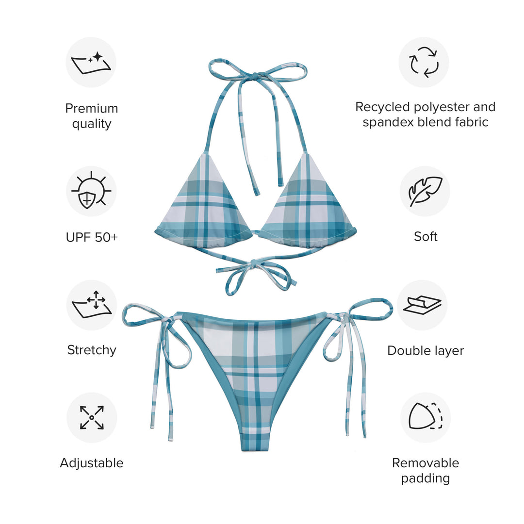 Winter Frost Plaid Bikini