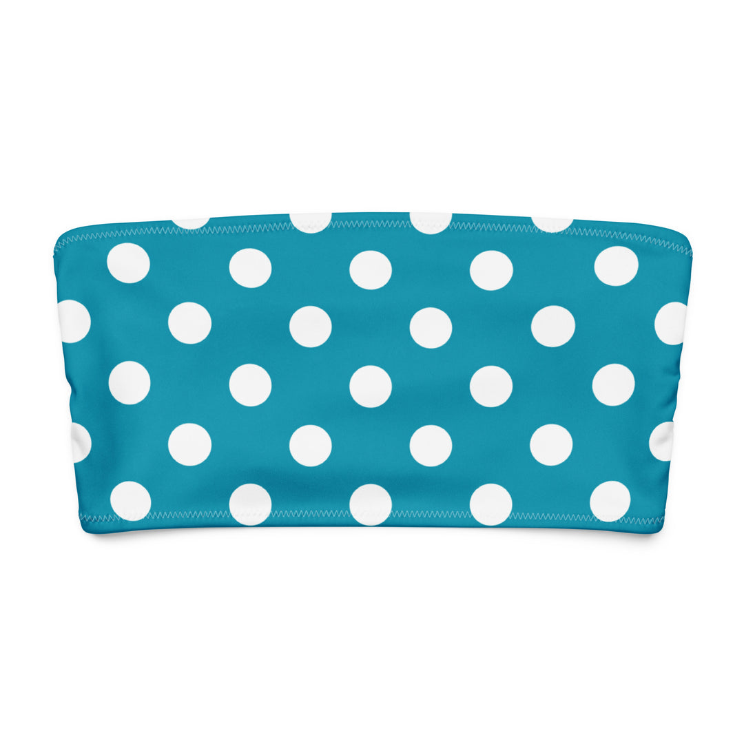 Turquoise Polka Dot Bandeau