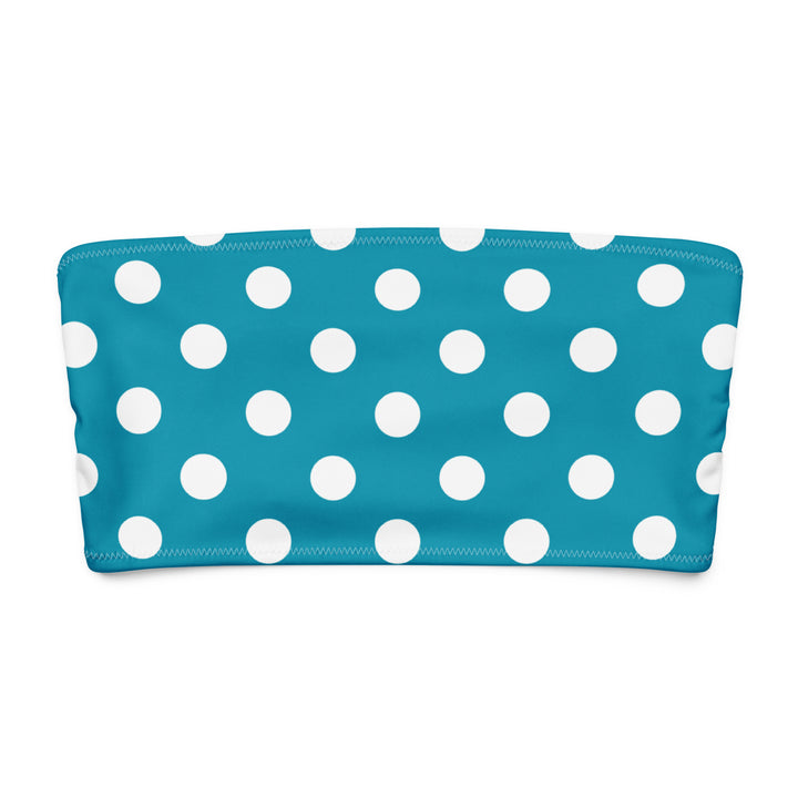 Turquoise Polka Dot Bandeau