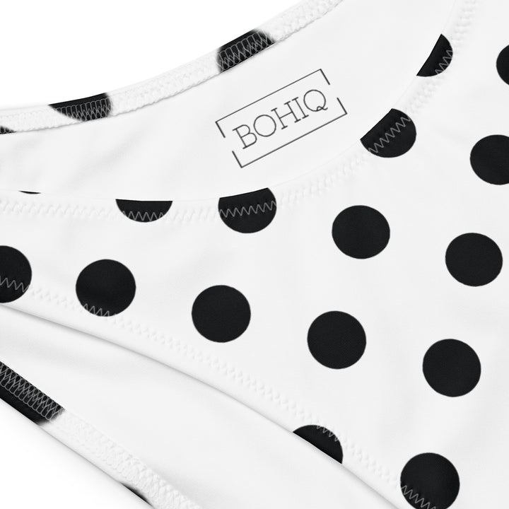 White Polka Dot Bandeau Bikini