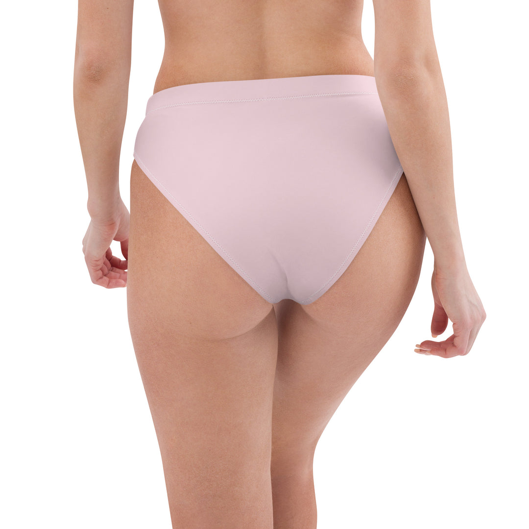 Pink High Waisted Bikini Bottom