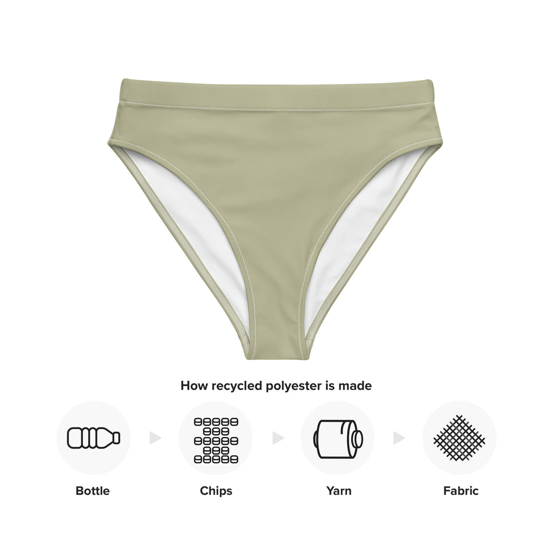 Green High Waisted Bikini Bottom
