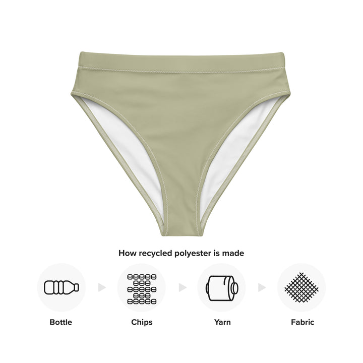Green High Waisted Bikini Bottom