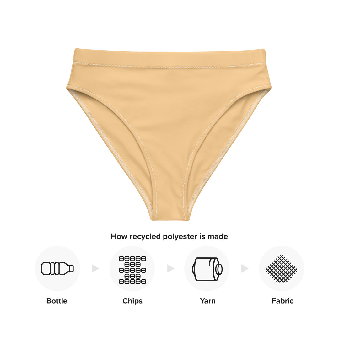 Yellow High Waisted Bikini Bottom