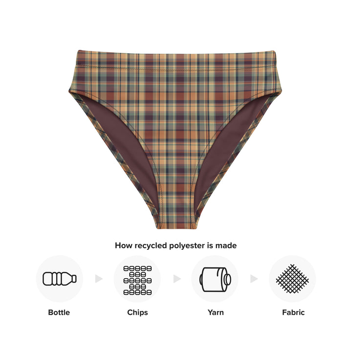Earthy Plaid High Waisted Bottom