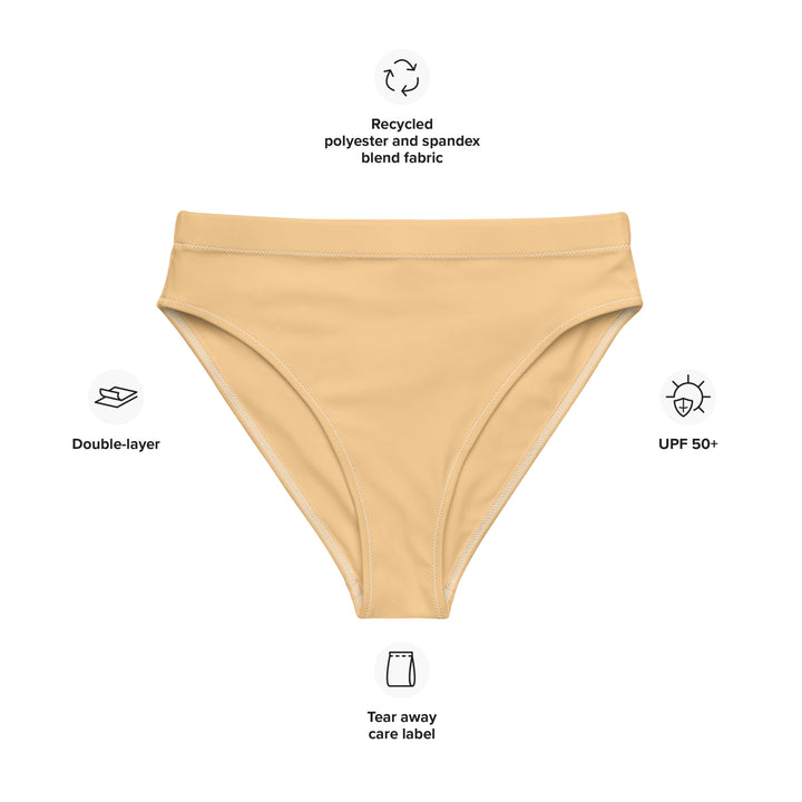 Yellow High Waisted Bikini Bottom