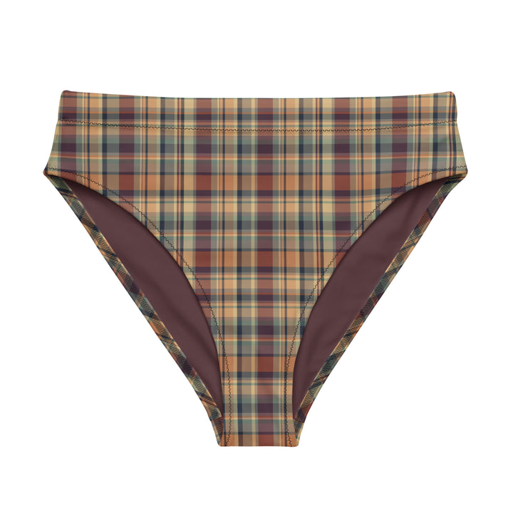 Earthy Plaid High Waisted Bottom