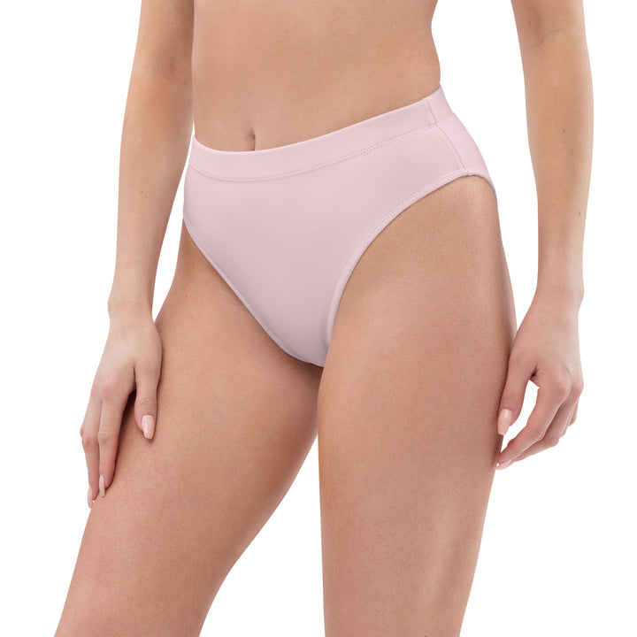 Pink High Waisted Bikini Bottom
