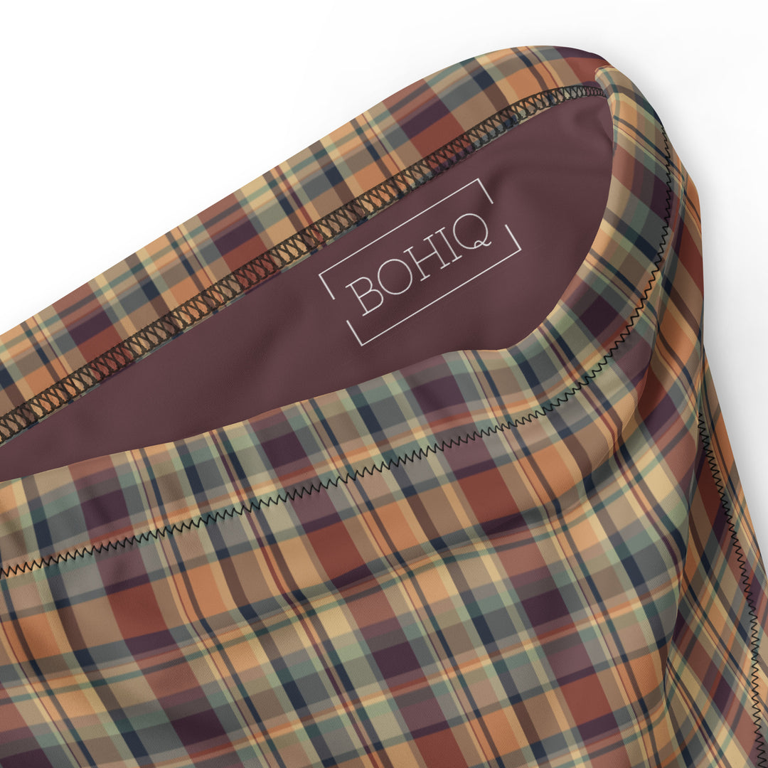 Earthy Plaid High Waisted Bottom
