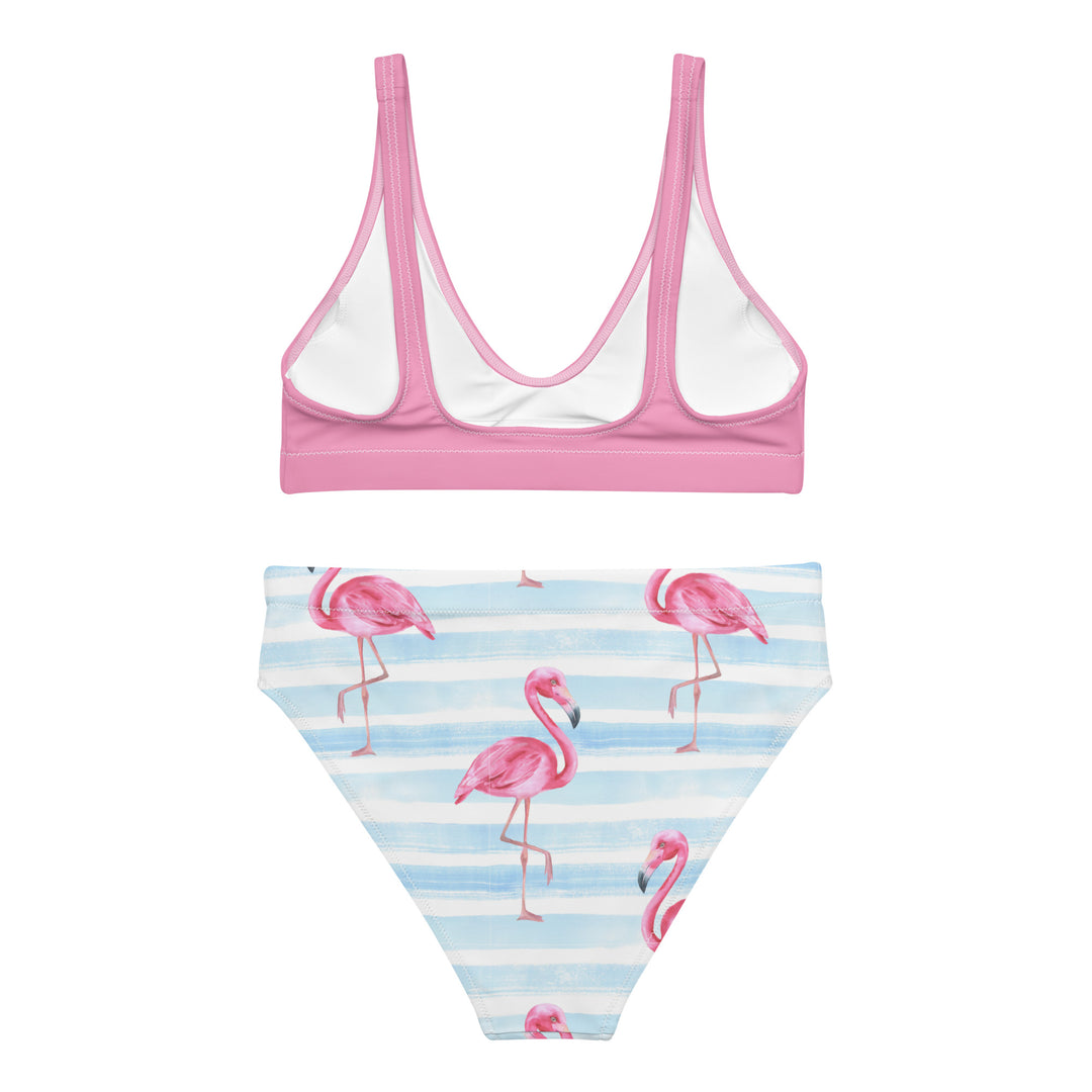 Flamingo Trail High Waisted Bikini by BOHIQ
