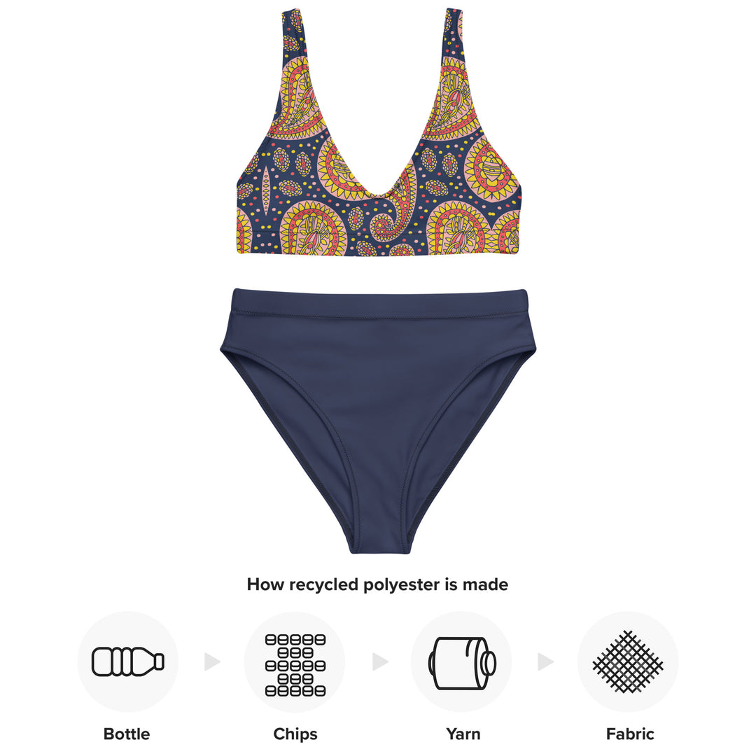Martinique Paisley High Waisted Bikini