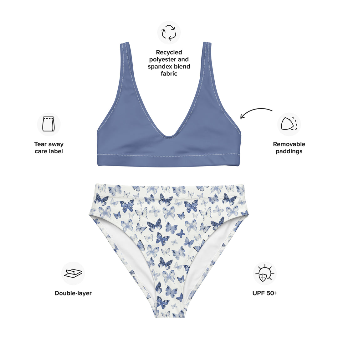 Butterfly High Waisted Bikini
