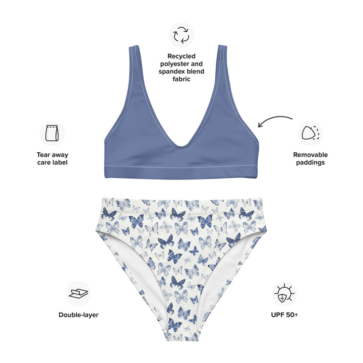 Butterfly High Waisted Bikini