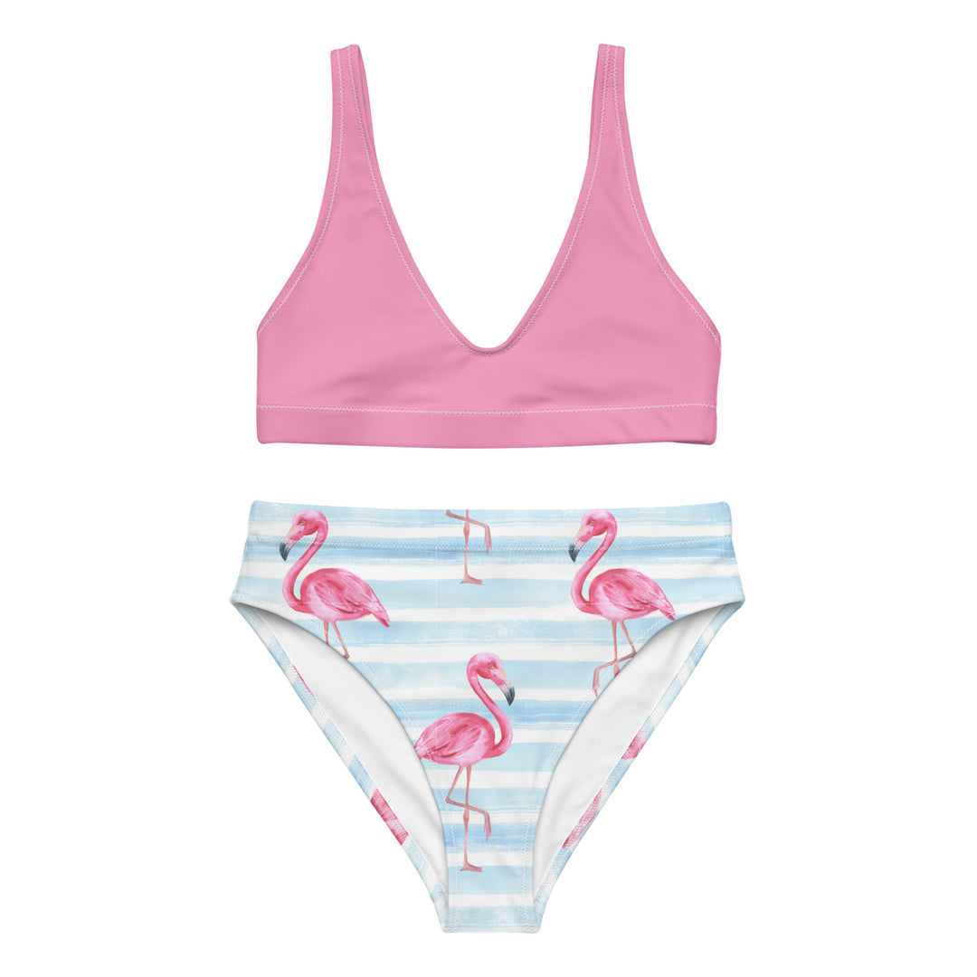 BOHIQ Flamingo Trail High Waisted Bikini