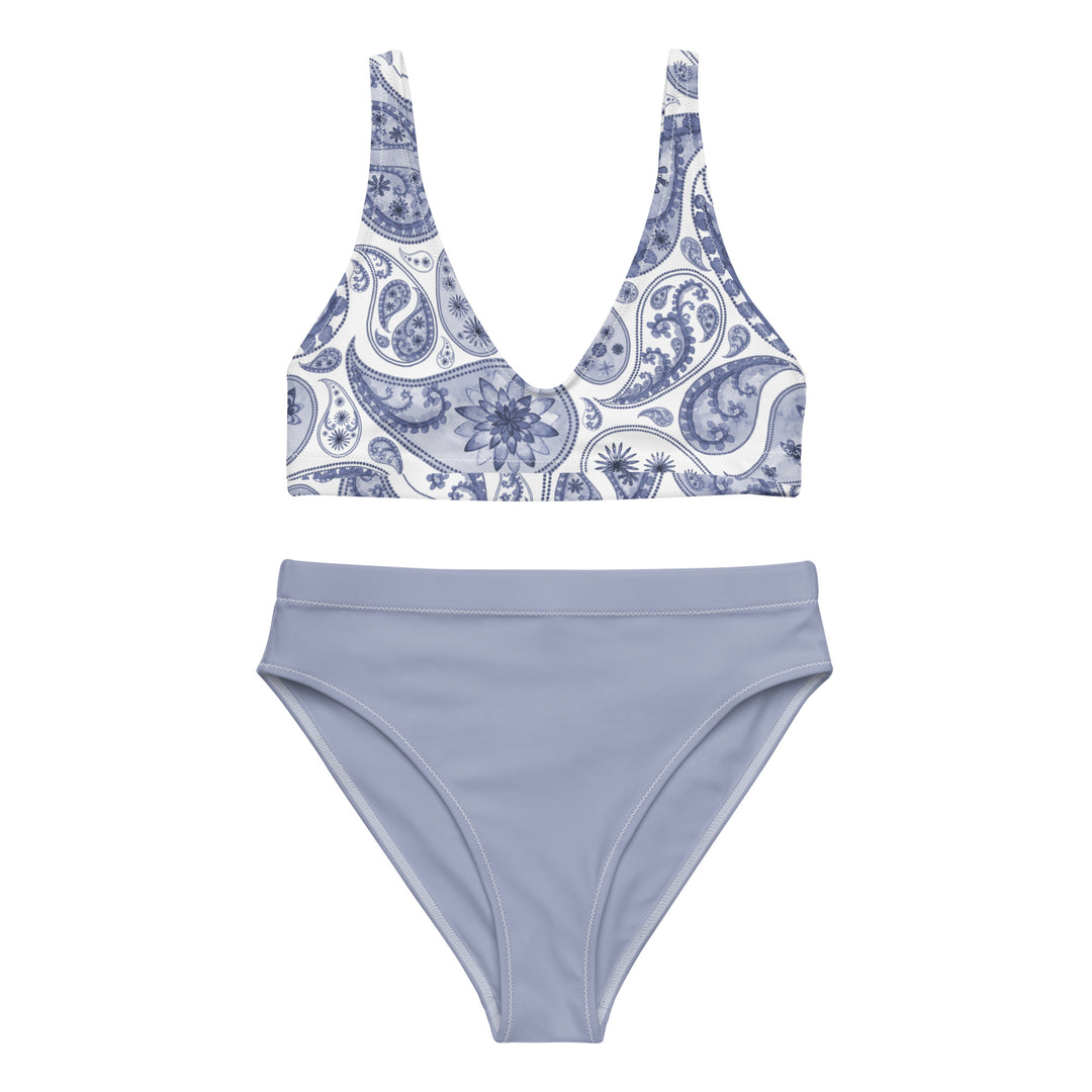 Cadet Blue High Waisted | Eco Friendly Swimwear