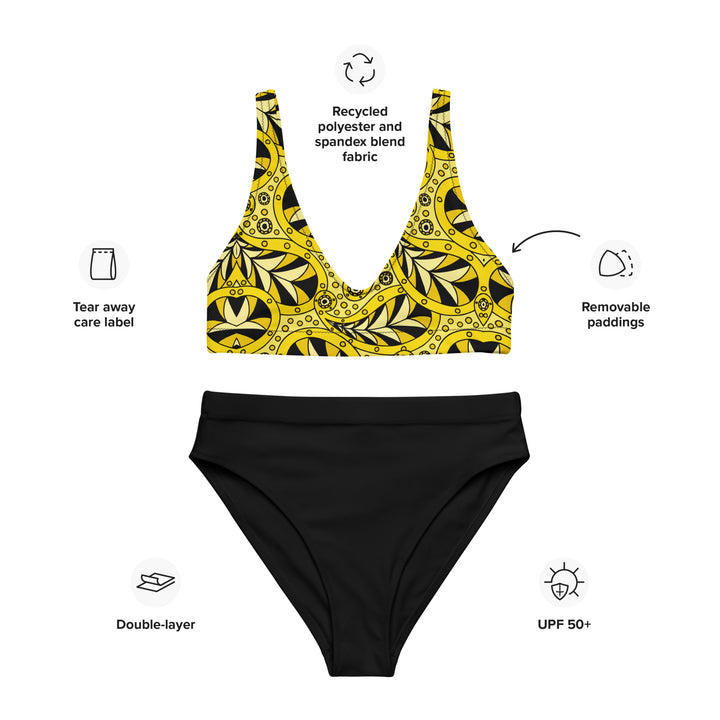 Golden Dream Paisley High Waisted Bikini