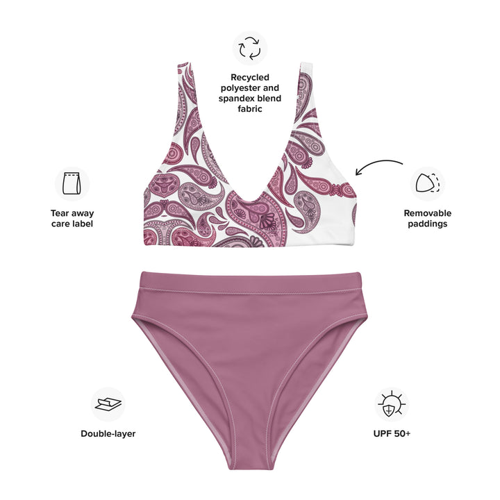 Turkish Rose High Waisted Bikini