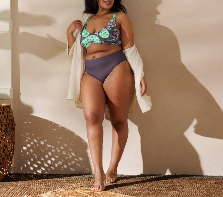 Martinique Paisley High Waisted Bikini | Eco Friendly