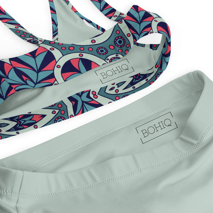 Conch Paisley High Waisted Bikini