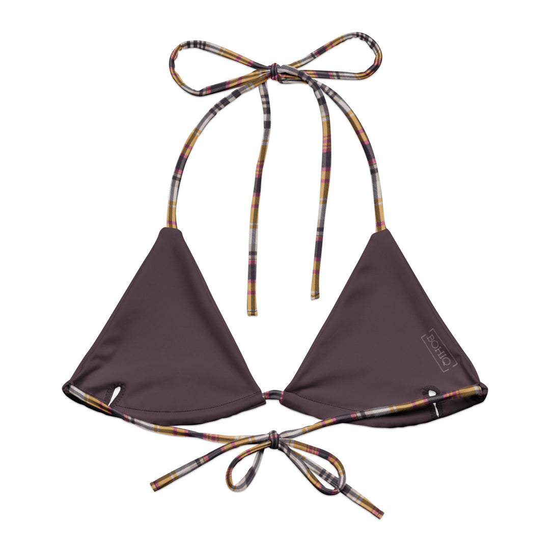 BOHIQ Contessa Plaid String Bikini Top