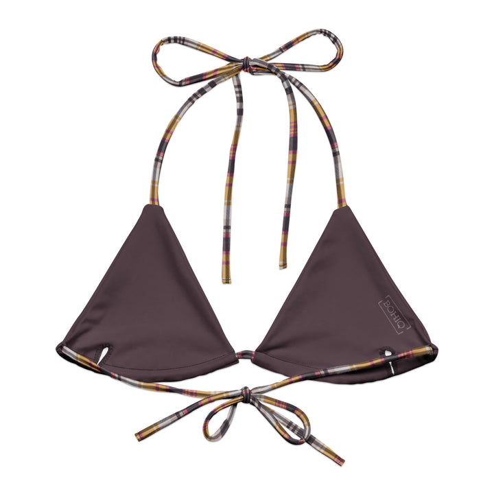 BOHIQ Contessa Plaid String Bikini Top