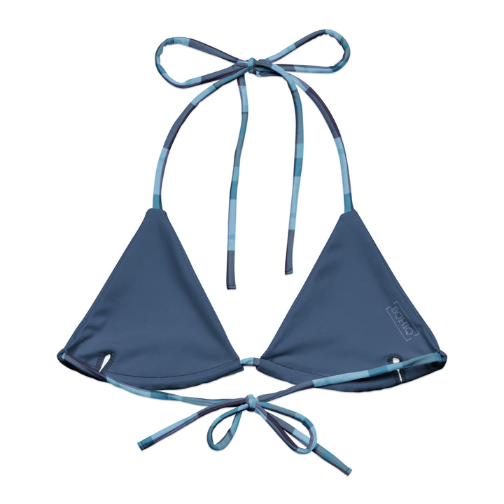 Winter Eve Plaid Bikini Top - Eco-Friendly