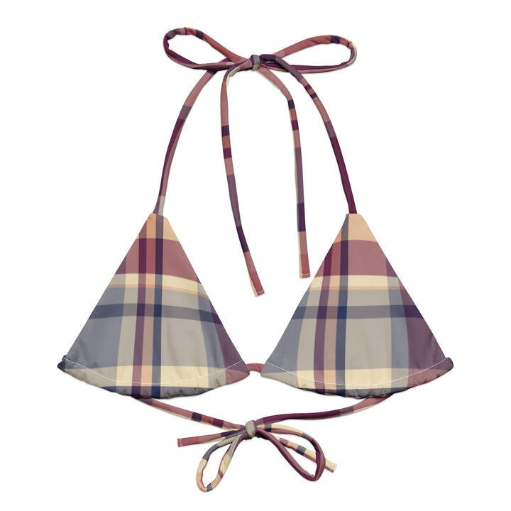 Lavender Haze Plaid Bikini Top