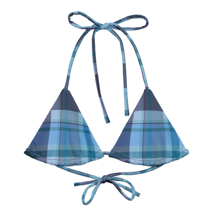 Winter Eve Plaid Bikini Top - Eco-Friendly