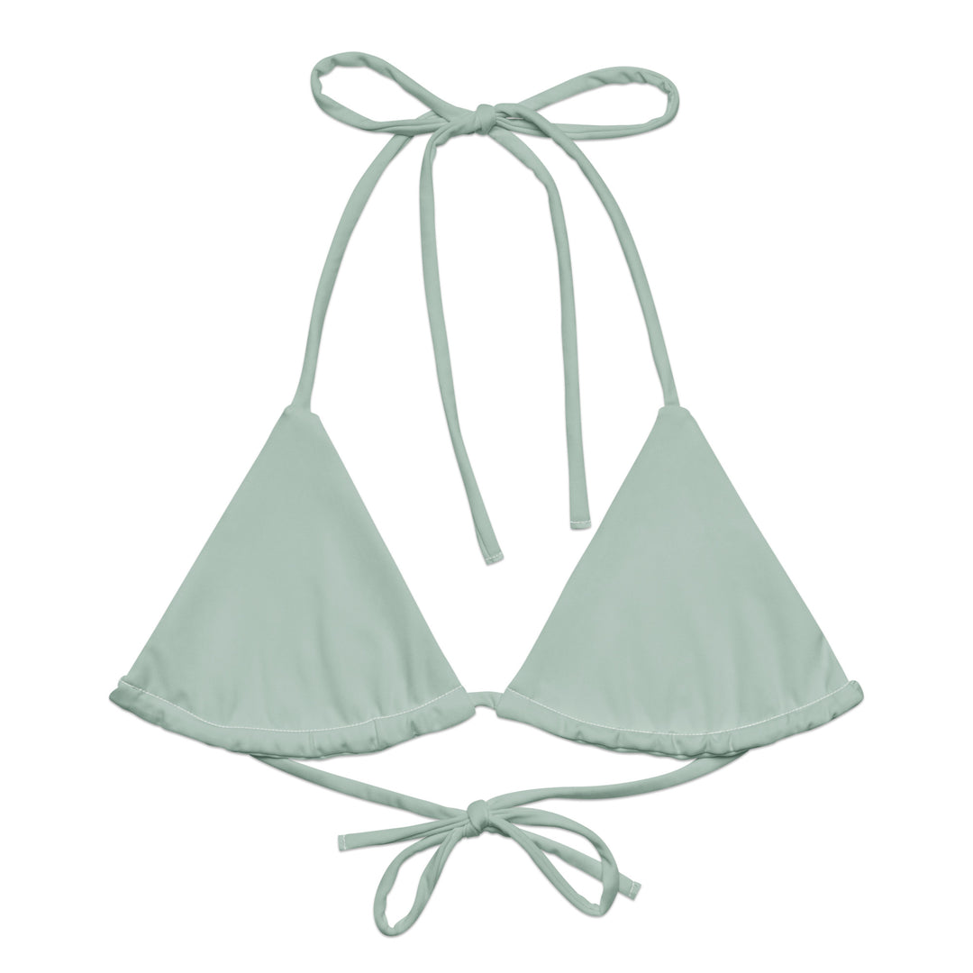 Green Cyan Bikini Top