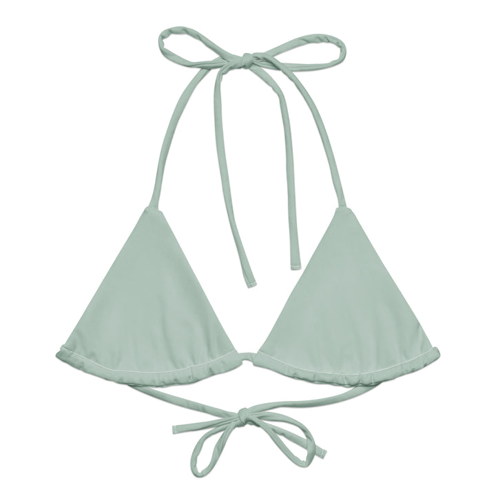 Green Cyan Bikini Top