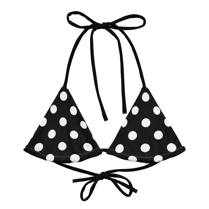 Black Polka Dot Bikini Top