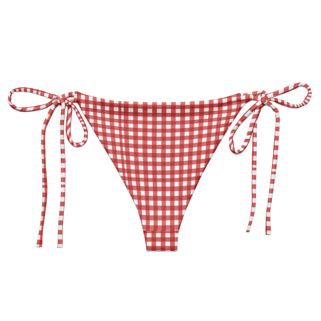 Red Gingham Bikini Bottom
