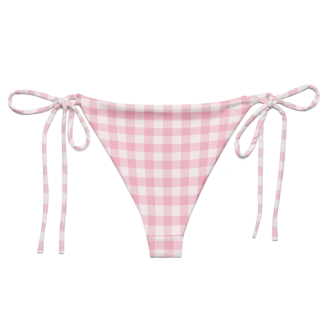Pink Gingham Bikini Bottom