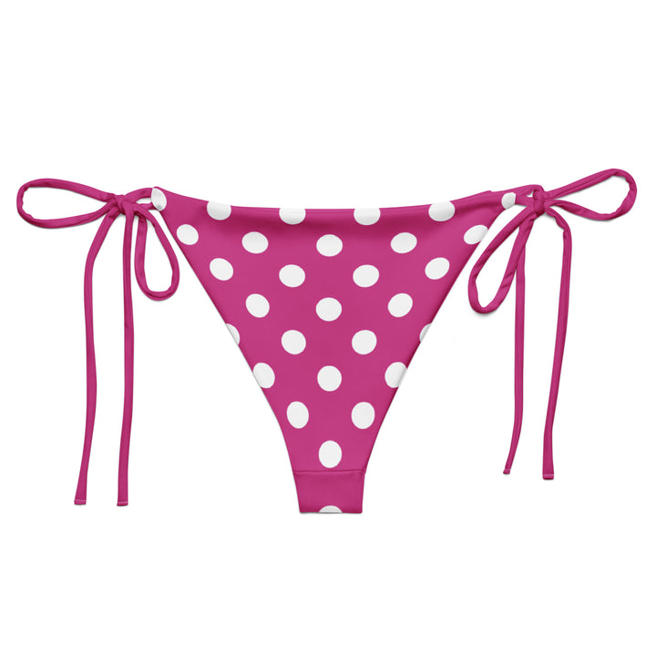 Fuchsia Polka Dot Bikini Bottom