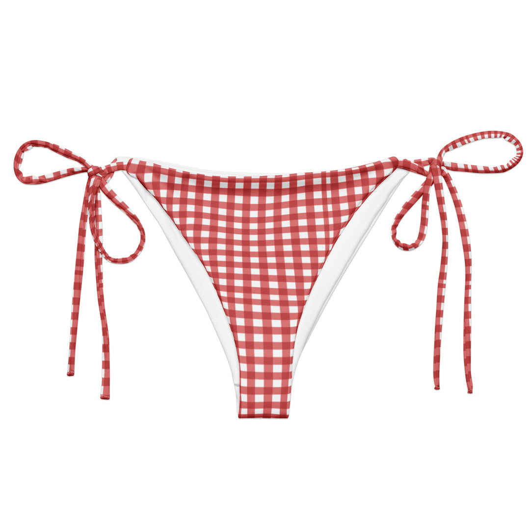 Red Gingham Bikini Bottom