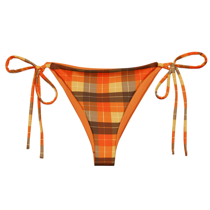Pumpkin Spice Plaid Bikini Bottom