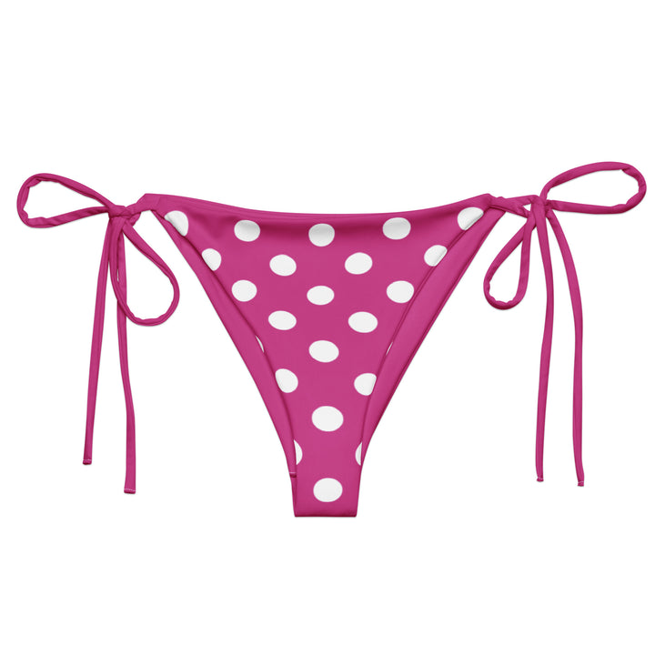 Fuchsia Polka Dot Bikini Bottom