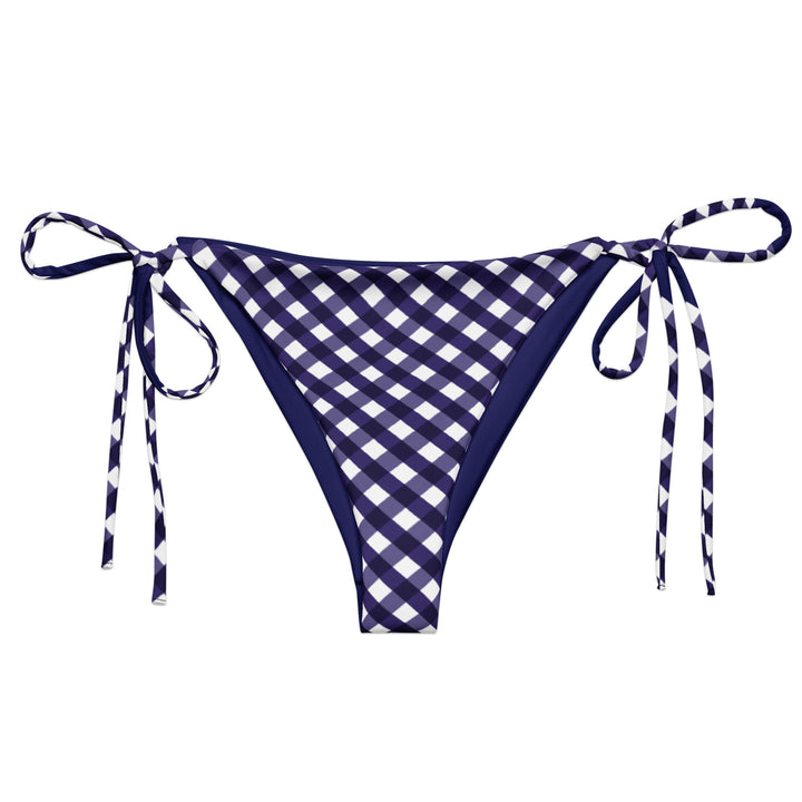 Navy Blue Gingham Bottom
