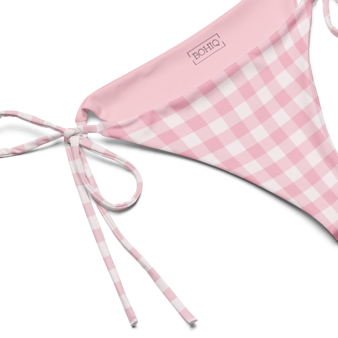 Pink Gingham Bikini Bottom