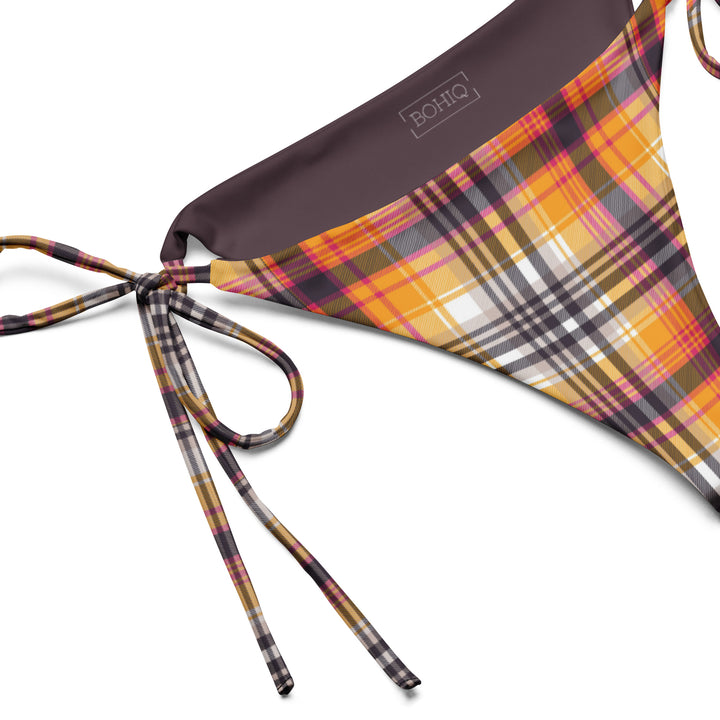 Contessa Plaid String Bikini Bottom
