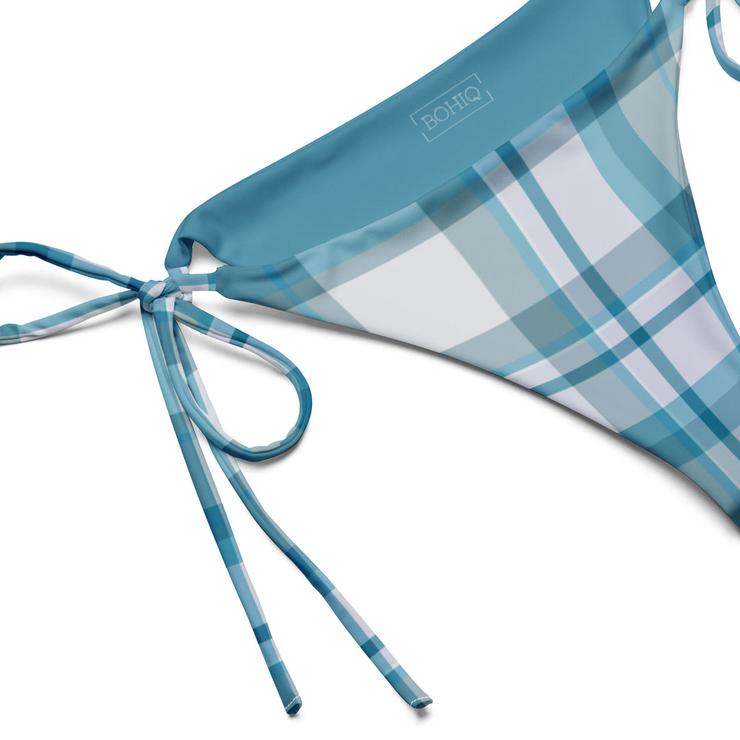Winter Frost Plaid Bikini Bottom - Eco-Friendly