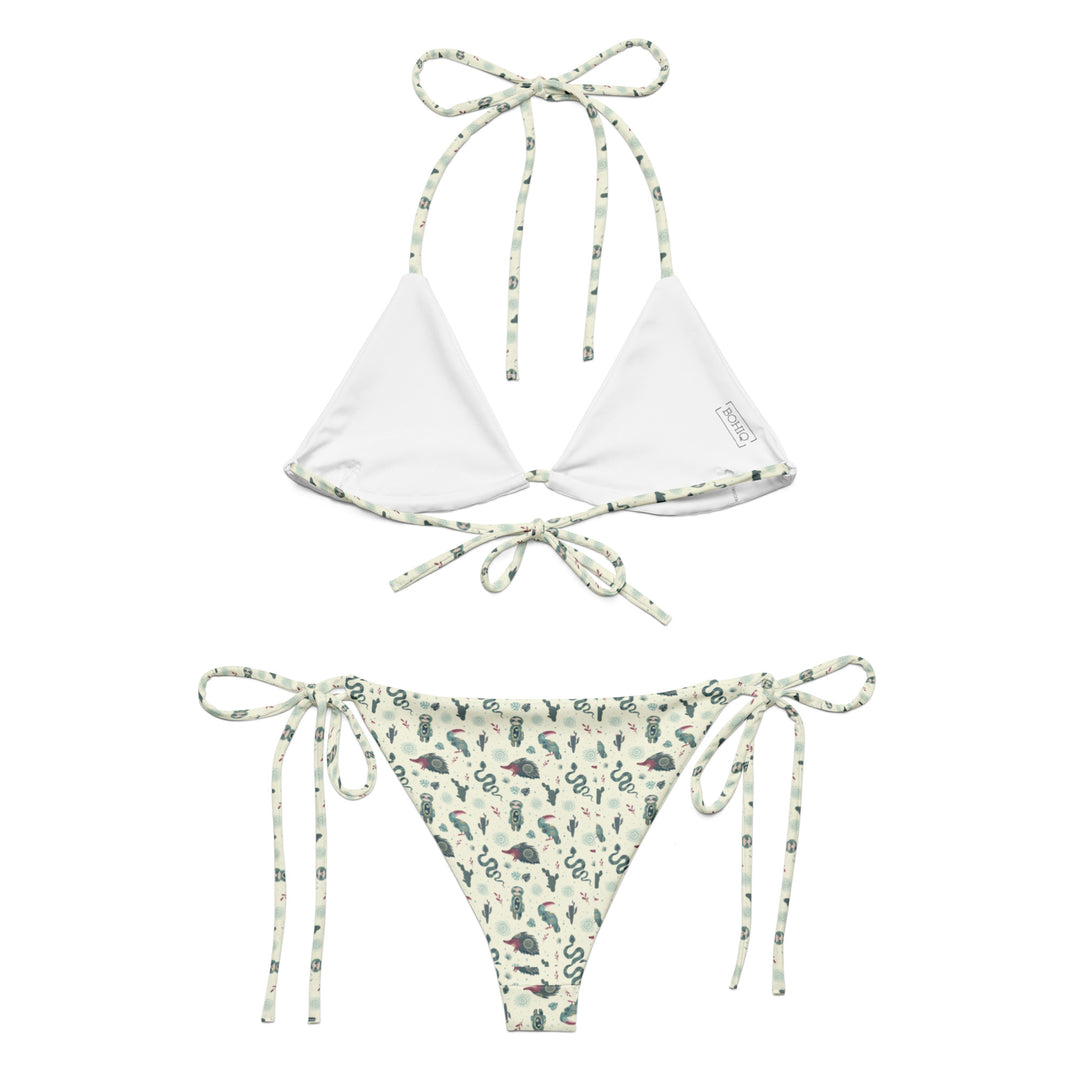Cute Animal Printed String Bikini