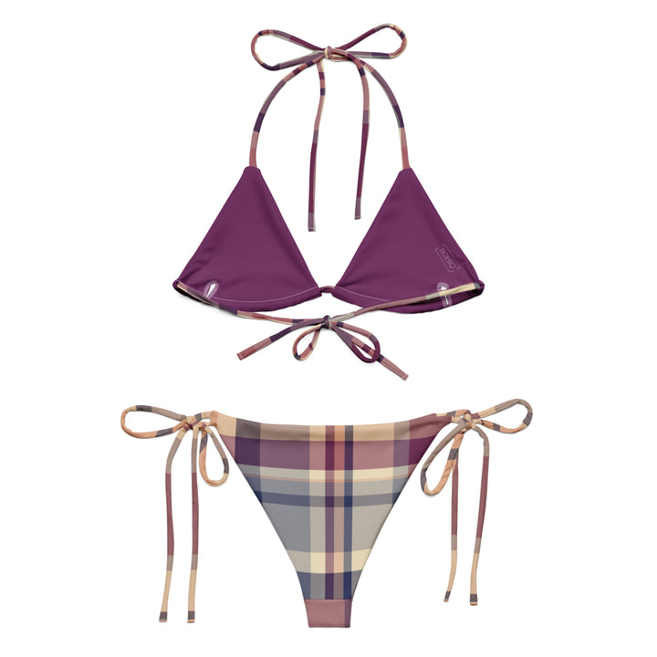 Lavender Haze Plaid String Bikini