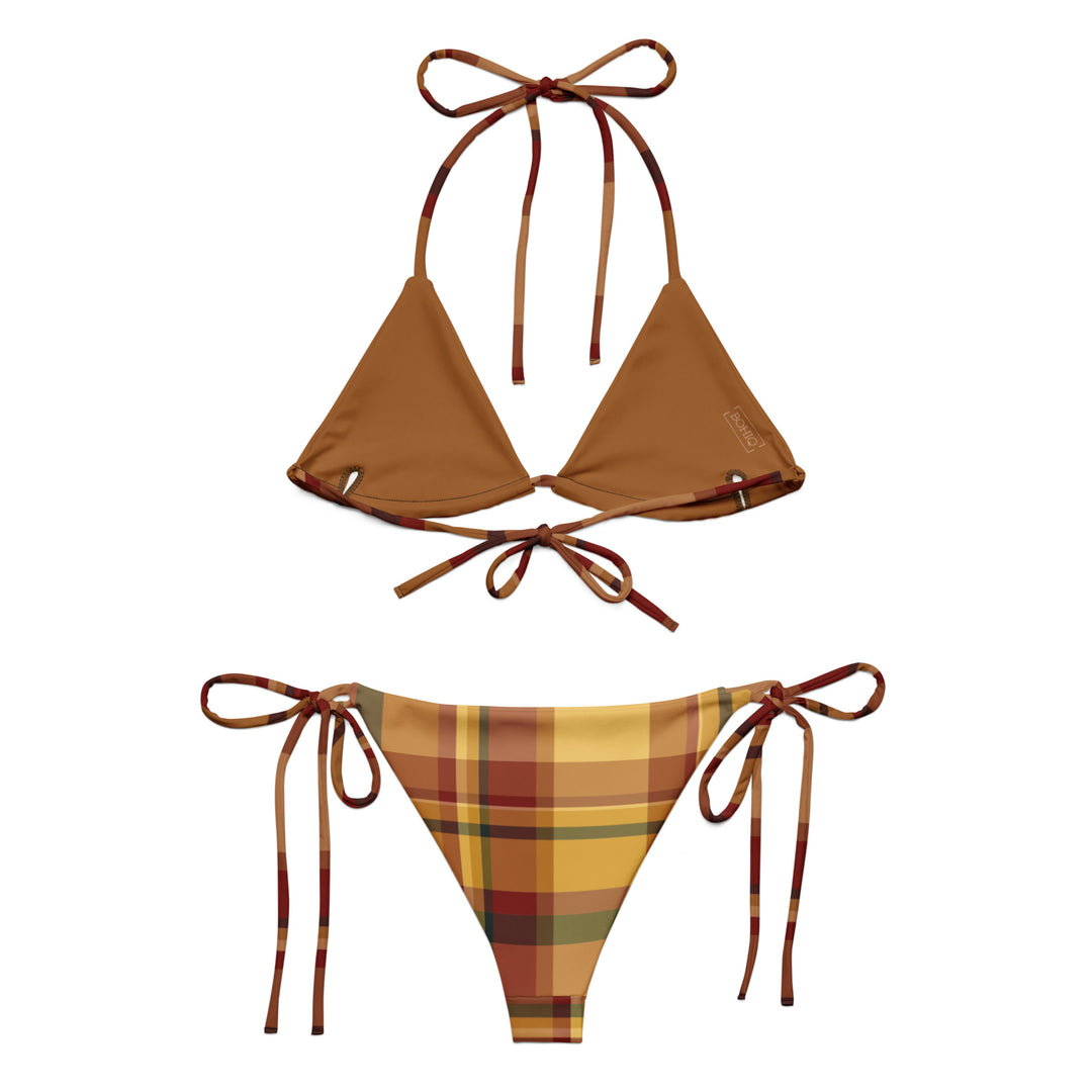 Sunset Plaid Bikini