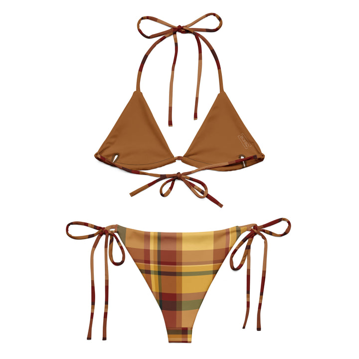 Sunset Plaid Bikini
