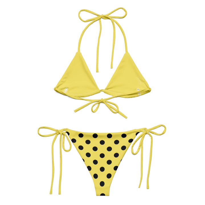 Yellow Polka Dot Bikini Set